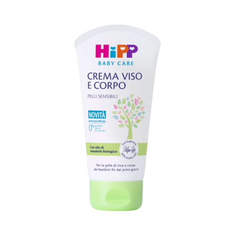 Flacone esterno di Hipp Baby Care Crema Viso E Corpo 75ml