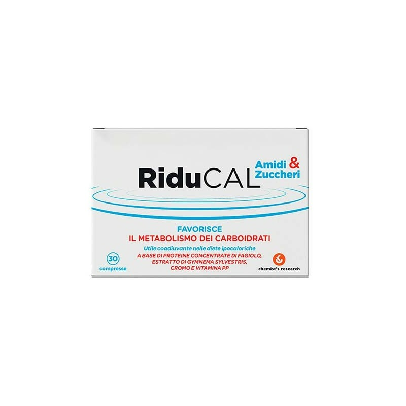 Riducal Amidi & Zuccheri Integratore per Metabolismo 30 Compresse Riducal Amidi & Zuccheri Integratore per Metabolismo 30 Compresse
