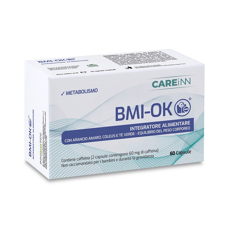CAREiNN BMI-OK per Dimagrimento e Controllo BMI 60 Capsule CAREiNN BMI-OK per Dimagrimento e Controllo BMI 60 Capsule