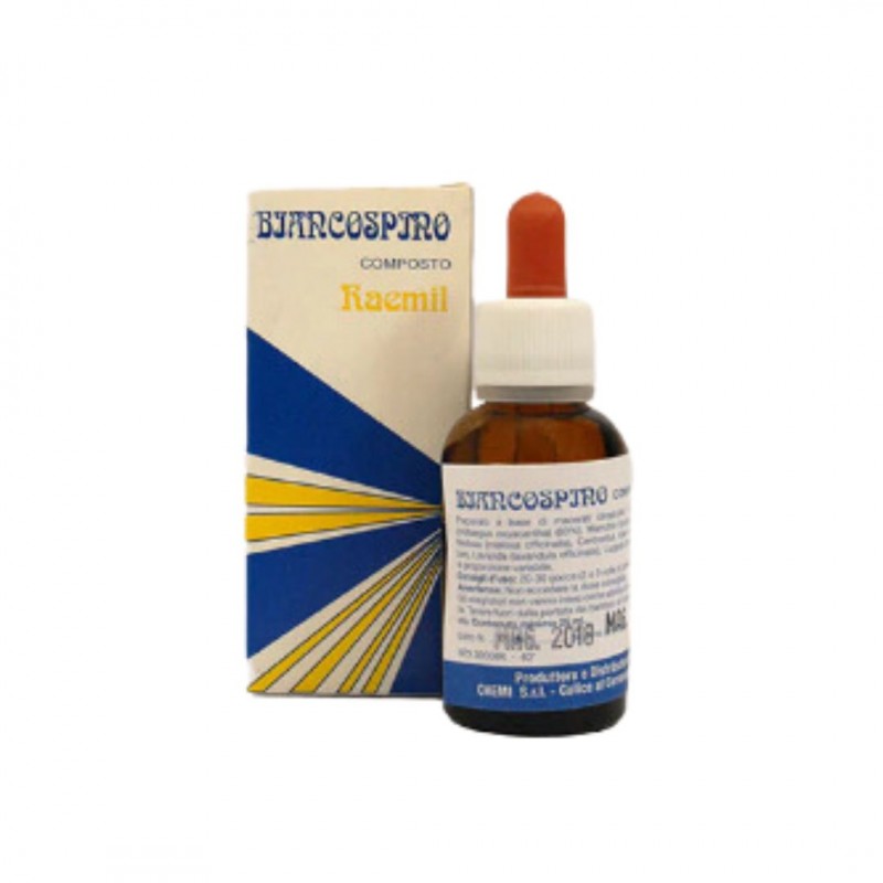 Flacone di Raemil Biancospino Macerazione Idroalcolica Supporto Naturale per il Rilassamento 25ml