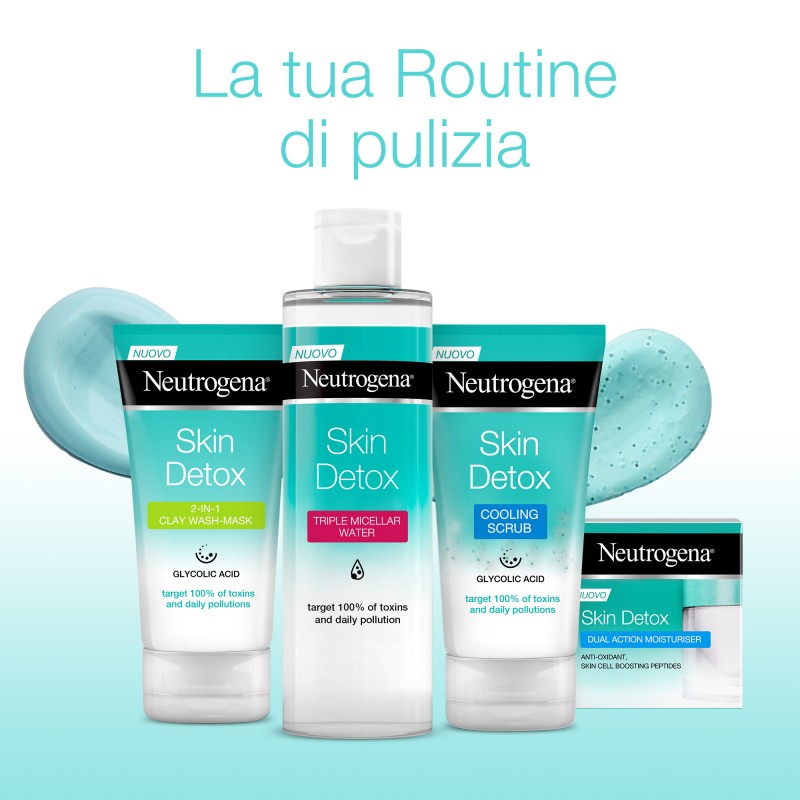 Neutrogena Detox Scrub Esfoliante ad Azione Rinfrescante 150 ml Neutrogena Detox Scrub Esfoliante ad Azione Rinfrescante 150 ml
