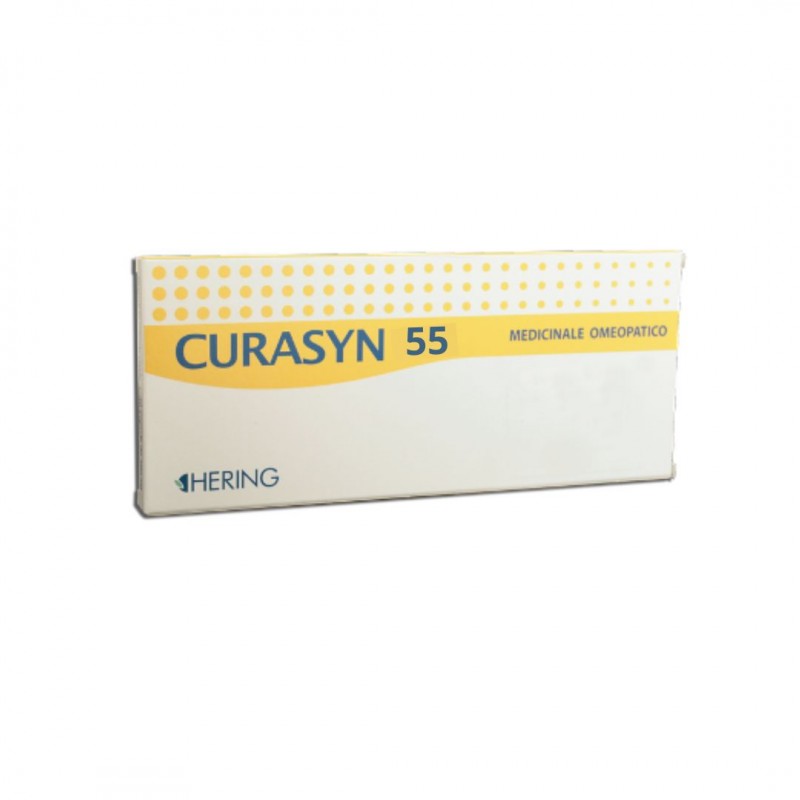 Confezione esterna di Hering Curasyn 55 Medicinale Omeopatico 30 Capsule