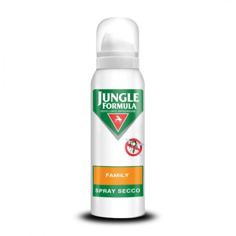 Flacone esterno di Jungle Formula Family Spray Protezione per Tutta la Famiglia 125ml