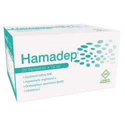Scatola con Hamadep Integratore per Circolazione 20 Flaconcini Scatola con Hamadep Integratore per Circolazione 20 Flaconcini