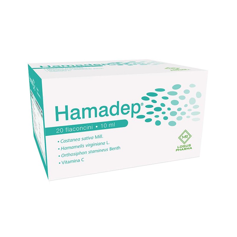 Scatola con Hamadep Integratore per Circolazione 20 Flaconcini Scatola con Hamadep Integratore per Circolazione 20 Flaconcini