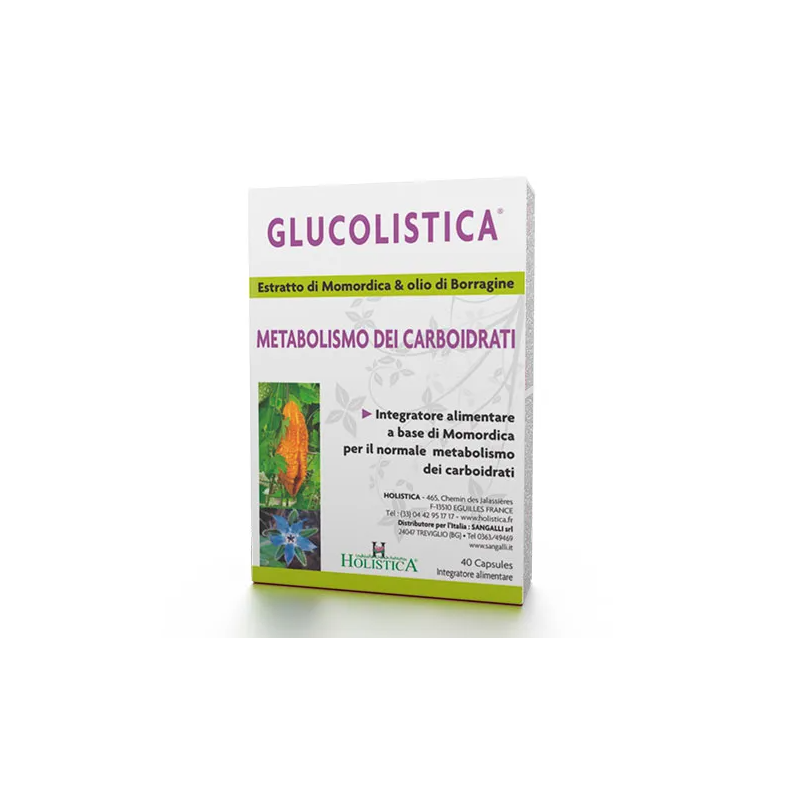 Sangalli Glucolistica Integratore Metabolismo Carboidrati 40 Capsule scatola Sangalli Glucolistica Integratore Metabolismo Carboidrati 40 Capsule scatola
