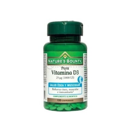 Nature's Buonty Vitamina D3 1000 Tavolette 100 Tavolette Nature's Buonty Vitamina D3 1000 Tavolette 100 Tavolette