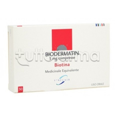 Biodermatin 30 Compresse 5 Mg Biotina