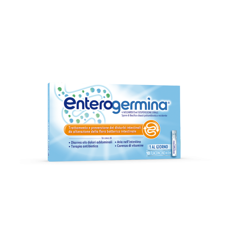 nuovo pack di Enterogermina 4 Miliardi Fermenti Lattici 10 Flaconcini