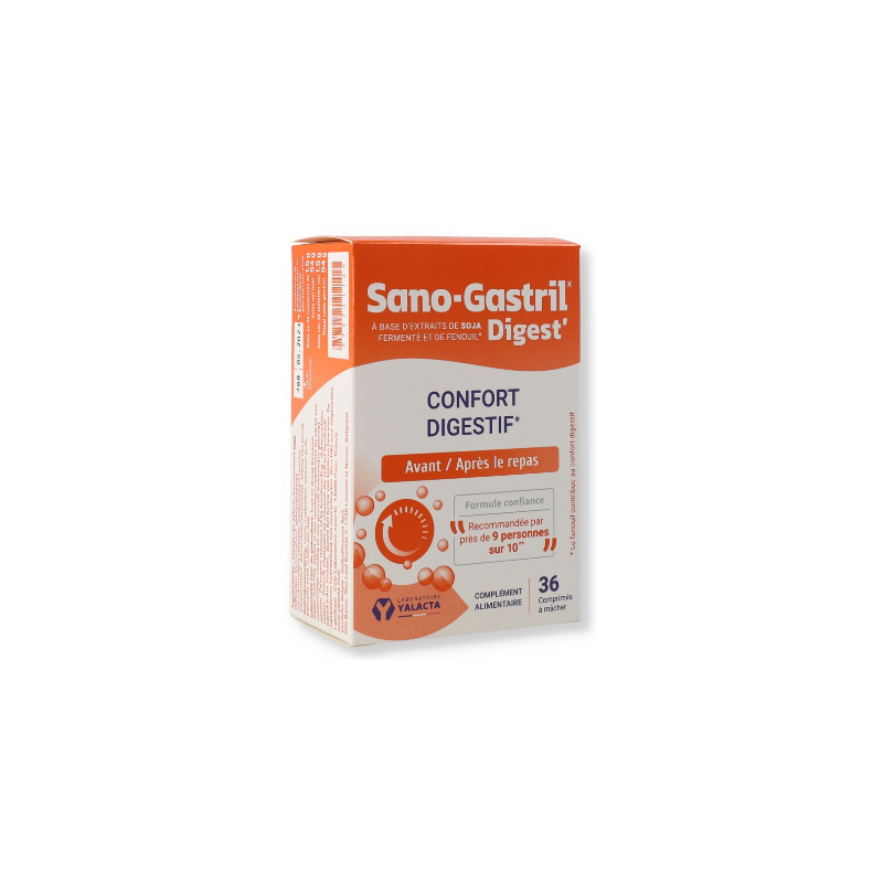 Scatola del Yalacta Sano Gastril Digest Integratore per Digestione 36 Compresse Scatola del Yalacta Sano Gastril Digest Integratore per Digestione 36 Compresse