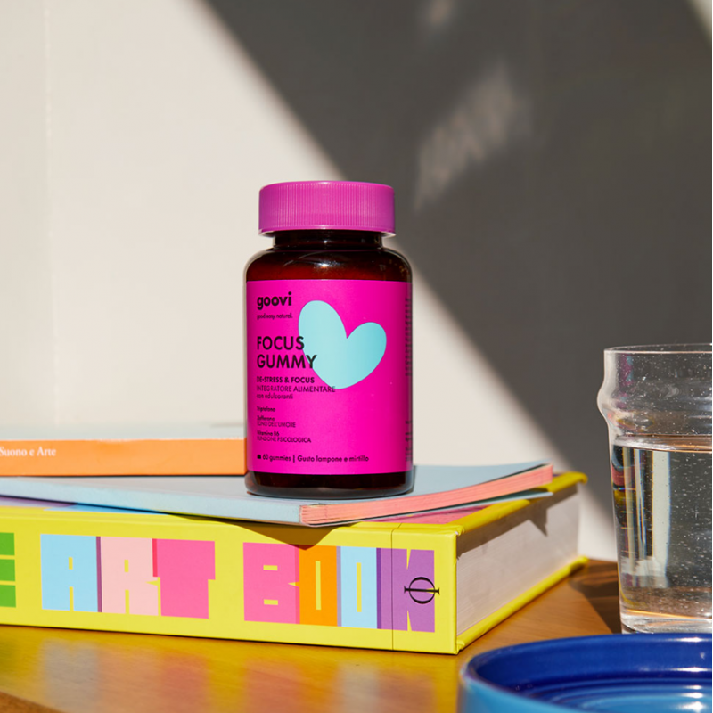 barattolo Goovi Focus Gummy Integratore De-stress e Focus 60 Caramelle barattolo Goovi Focus Gummy Integratore De-stress e Focus 60 Caramelle