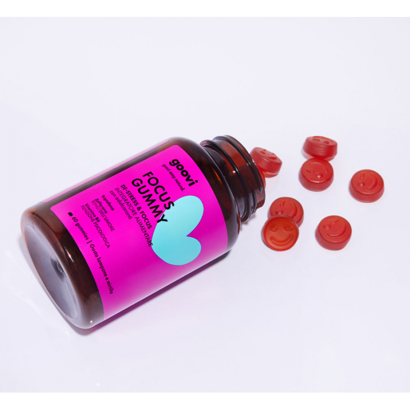 Goovi Focus Gummy Integratore De-stress e Focus 60 Caramelle Goovi Focus Gummy Integratore De-stress e Focus 60 Caramelle