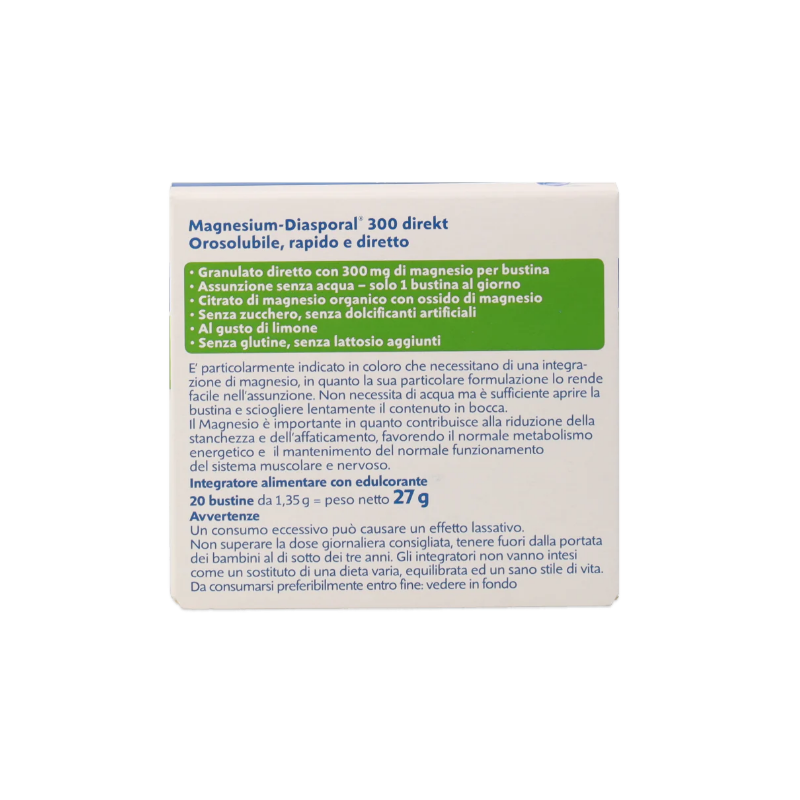 Dott. Cagnola Magnesium Diasporal Integratore di Magnesio 20 Bustine Orosolubili Gusto Limone Dott. Cagnola Magnesium Diasporal Integratore di Magnesio 20 Bustine Orosolubili Gusto Limone
