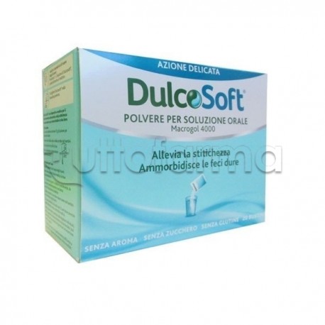 Dulcosoft Polvere per soluzione orale Macrogol 4000 20 bustine
