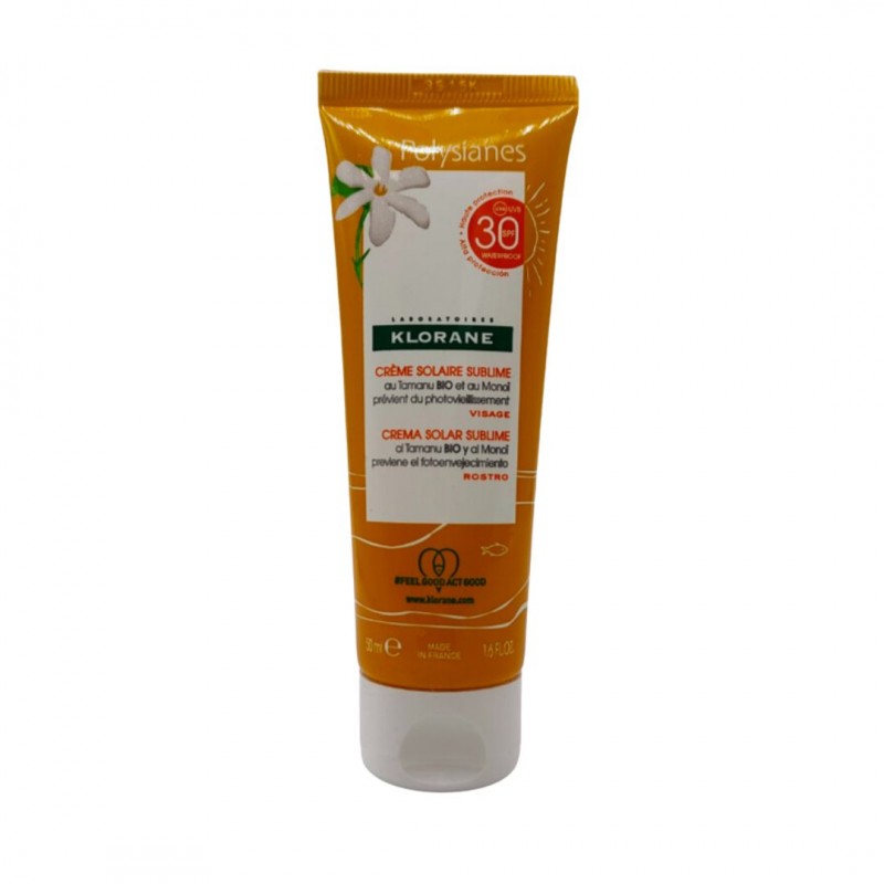 Flacone Klorane Les Polysianes Crema Solare Viso Sublime SPF30 50ml Flacone Klorane Les Polysianes Crema Solare Viso Sublime SPF30 50ml
