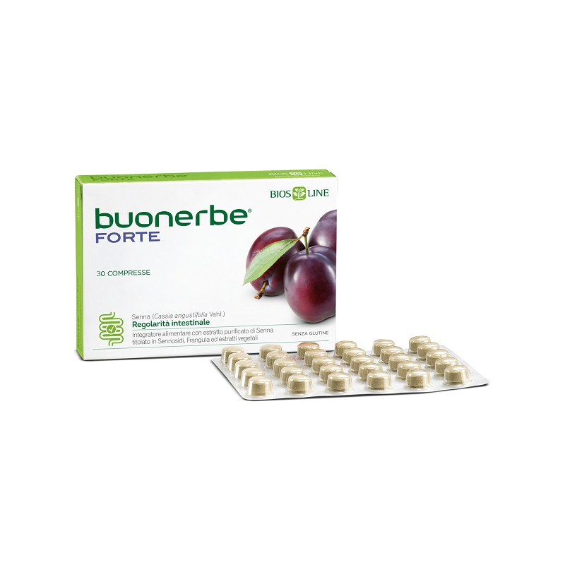 scatola di Buonerbe Forte Integratore per Regolarità Intestinale 30 Compresse scatola di Buonerbe Forte Integratore per Regolarità Intestinale 30 Compresse