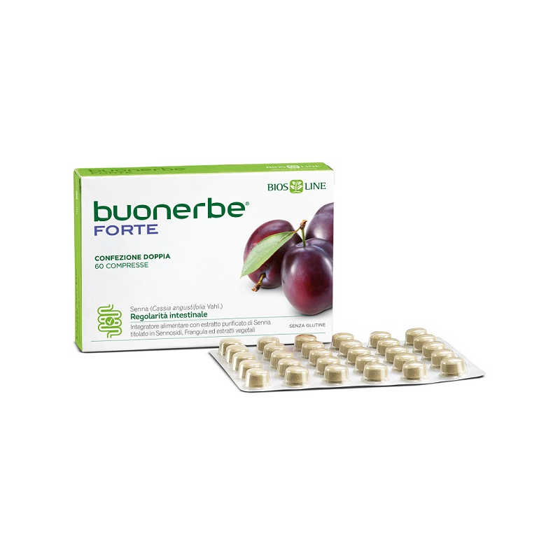 scatola di Buonerbe Forte Integratore per Regolarità Intestinale 60 Compresse