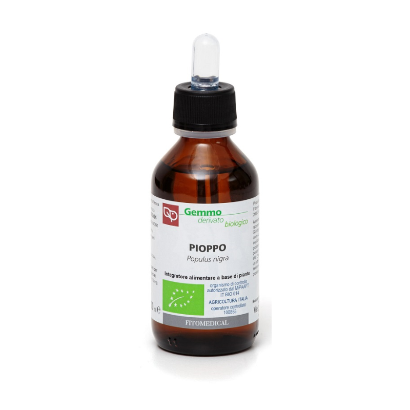 Flacone Fitomedical Pioppo Macerato Glicerinato Funzione Vascolare 100ml Flacone Fitomedical Pioppo Macerato Glicerinato Funzione Vascolare 100ml