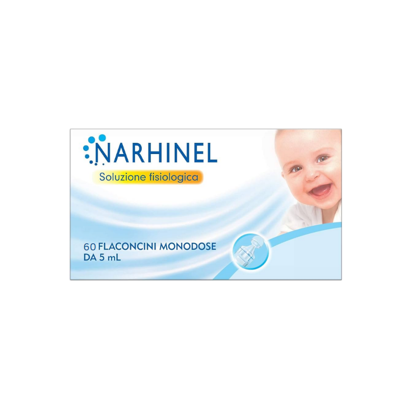scatola di Narhinel Soluzione Fisiologica per Aspiratore Nasale 60 Flaconcini da 5ml