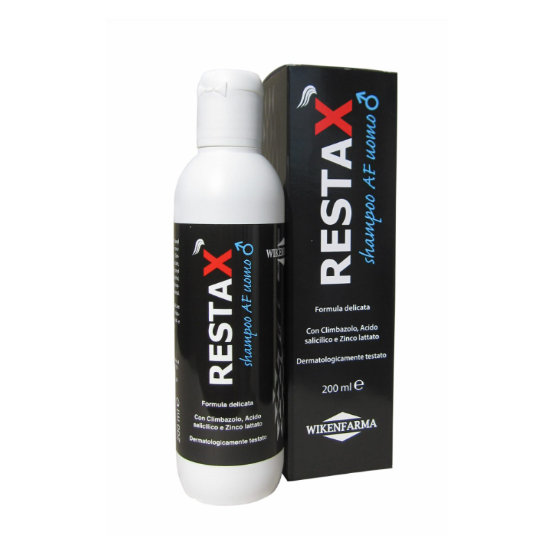 flacone di Restax Shampoo Anti Forfora Uomo 200ml flacone di Restax Shampoo Anti Forfora Uomo 200ml