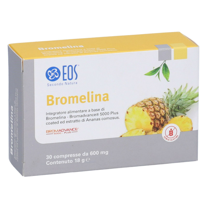 Scatola Eos Bromelina Integratore per Muscoli e Articolazioni 30 Compresse Scatola Eos Bromelina Integratore per Muscoli e Articolazioni 30 Compresse