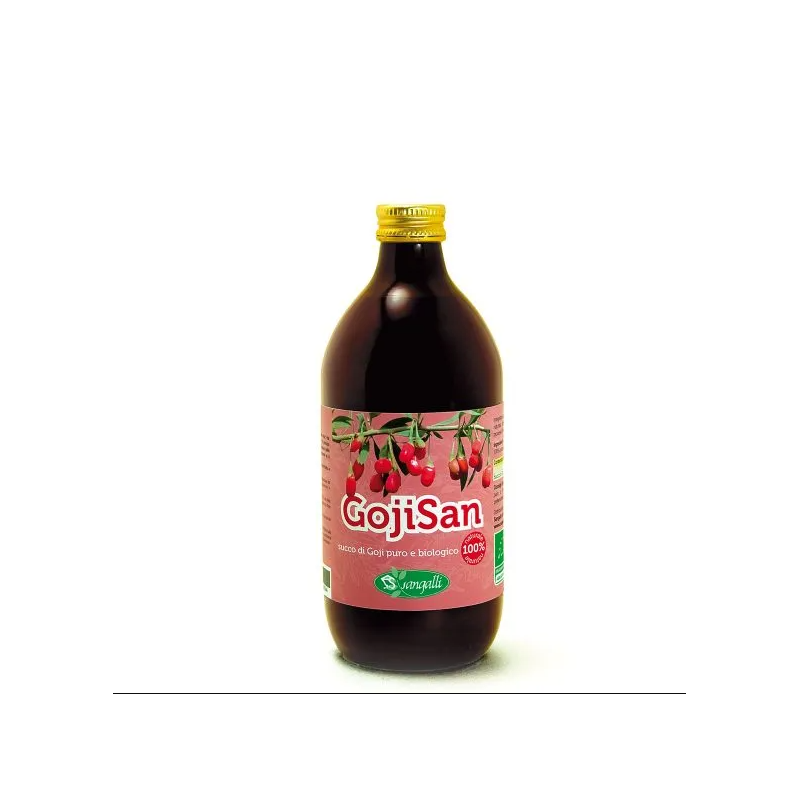 Sangalli Gojisan Puro Succo di Goji 100% Antiossidante Naturale 500ml bottiglia
