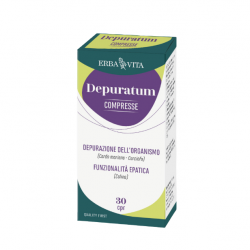 scatola di Erba Vita Depuratum Integratore Depurativo 30 Compresse scatola di Erba Vita Depuratum Integratore Depurativo 30 Compresse
