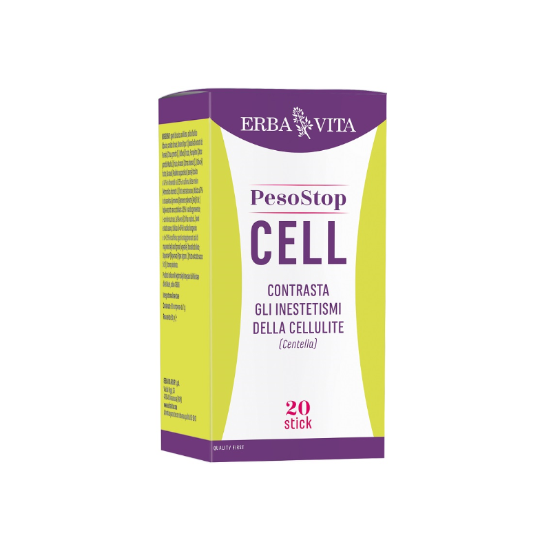 Erba Vita Peso Stop Cell Integratore per Cellulite 20 Stick