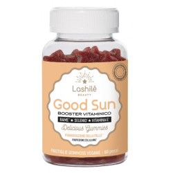 confezione di Lashilè Good Sun Senza Zuccheri Integratore per Abbronzatura 60 Gommose confezione di Lashilè Good Sun Senza Zuccheri Integratore per Abbronzatura 60 Gommose