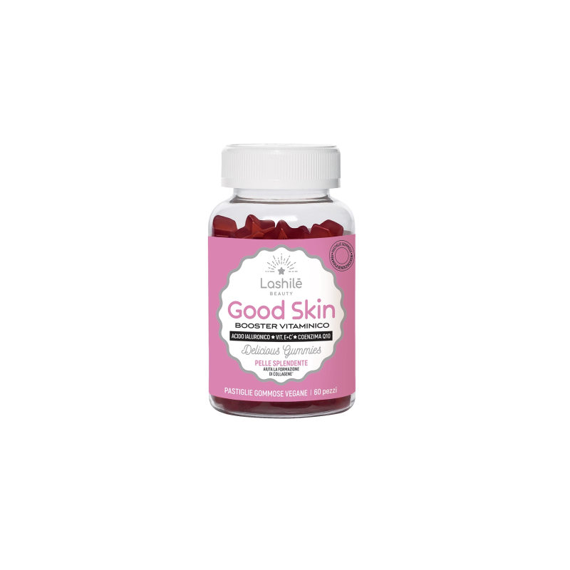 barattolo Lashilè Good Skin Senza Zuccheri Integratore per la Pelle 60 Gommose barattolo Lashilè Good Skin Senza Zuccheri Integratore per la Pelle 60 Gommose