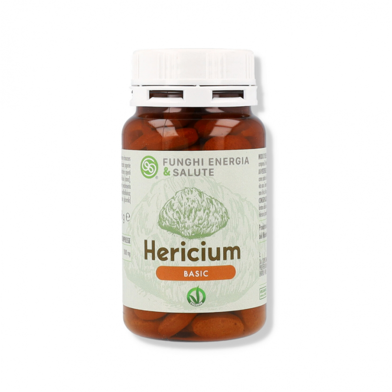 confezione di Hericium Basic Integratore per Disturbi Gastrointestinali 120 Compresse