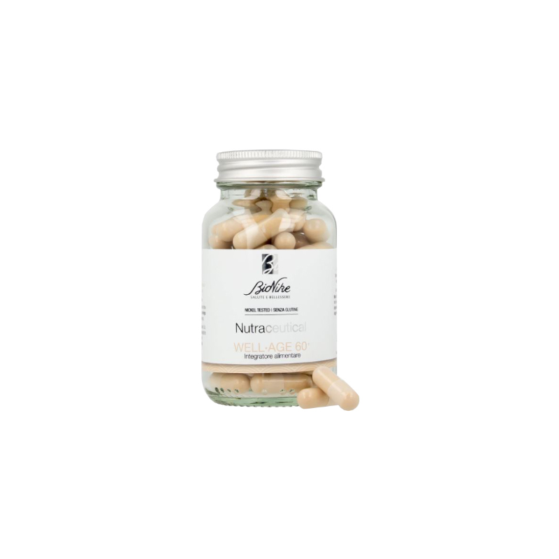 flacone di Bionike Nutraceutical Well Age 60+ Integratore 60 Capsule