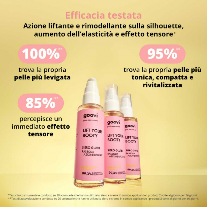 efficacia testata di Goovi Lift Your Booty Siero Rassodante Glutei 50ml efficacia testata di Goovi Lift Your Booty Siero Rassodante Glutei 50ml