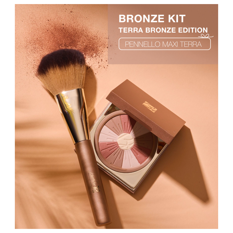 Bionike Defence Color Bronze Kit Terra Compatta 10 gr + Pennello Omaggio
