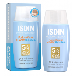 Scatola e Flacone Isdin Fotoprotector Pediatrics Fusion Water SPF50 Lozione Bambino dai 6mesi 50ml