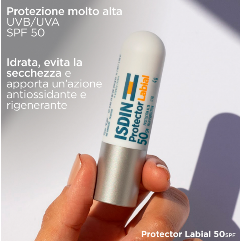 Stick Isdin Protector Labial Protezione Labbra SPF50+ Stick 4g