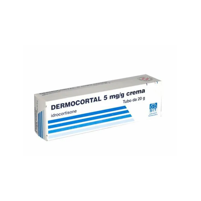 scatola di Dermocortal Crema 20 gr 0,5% per Eczemi e Prurito Punture di Zanzara