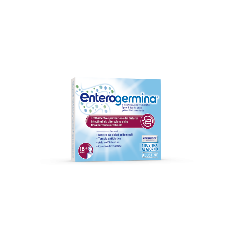 nuovo pack di Enterogermina 6 miliardi/2g Fermenti Lattici 9 Bustine
