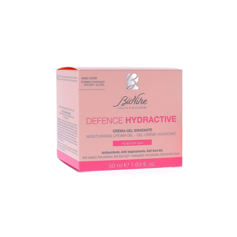 Scatola Bionike Defence Hydractive Crema-Gel Idratante per pelli normali e miste 50ml