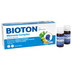 Scatola e flaconcini Sella Bioton Memoria Complex Integratore per Memoria 14 Flaconcini Scatola e flaconcini Sella Bioton Memoria Complex Integratore per Memoria 14 Flaconcini