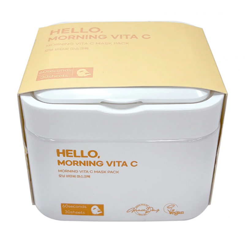 Grace Day Hello Maschere Coreane con Vitamina C 30 Maschere scatola
