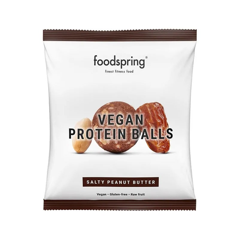 Foodspring Protein Balls Snack Proteico Vegano Gusto Burro d’Arachidi Salato 1 sacchetto Foodspring Protein Balls Snack Proteico Vegano Gusto Burro d’Arachidi Salato 1 sacchetto