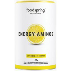 Foodspring Energy Aminos Integratore Pre Workout Gusto Limone 400g barattolo Foodspring Energy Aminos Integratore Pre Workout Gusto Limone 400g barattolo