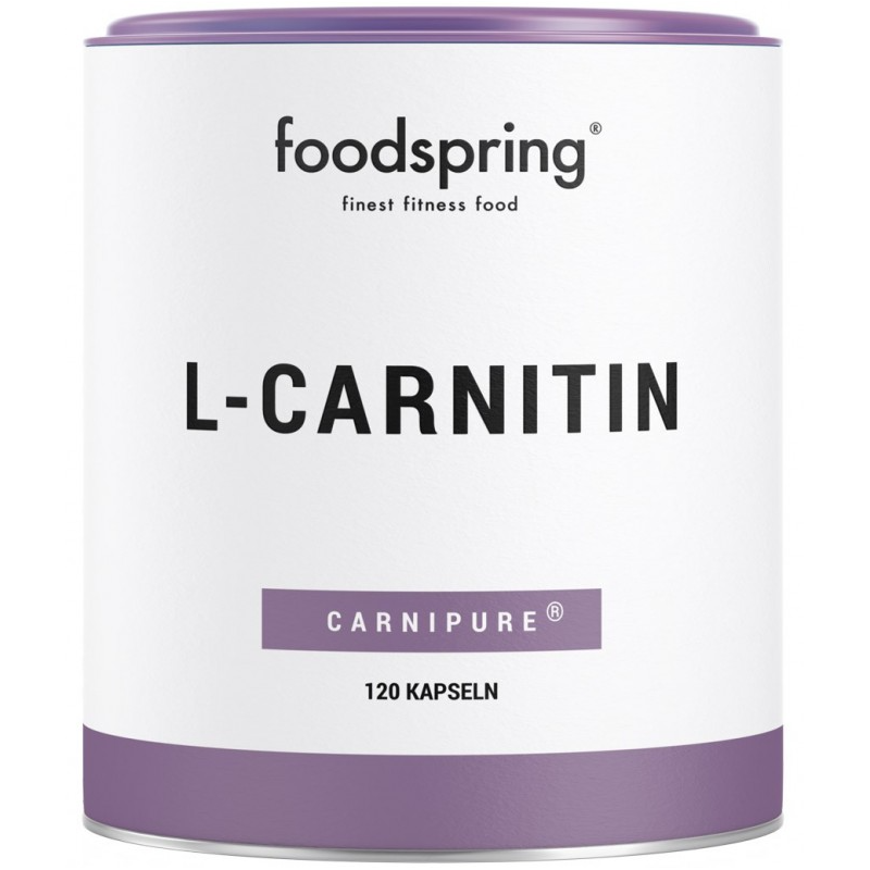 Foodspring L-Carnitina Integratore Alimentare per Allenamento 120 Capsule barattolo Foodspring L-Carnitina Integratore Alimentare per Allenamento 120 Capsule barattolo