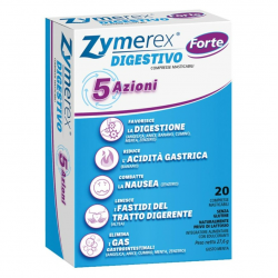 scatola di Zymerex Digestivo Forte Integratore per la Digestione 20 Compresse Masticabili scatola di Zymerex Digestivo Forte Integratore per la Digestione 20 Compresse Masticabili
