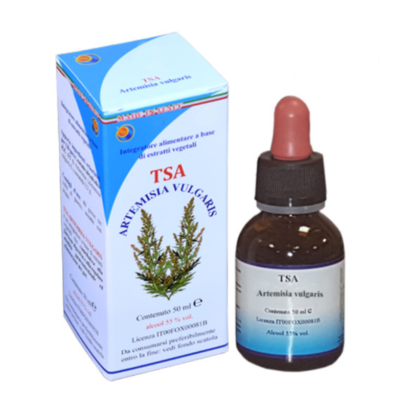 Herboplanet TSA Artemisia Vulgaris Funzione Digestiva 50ml flacone e scatola Herboplanet TSA Artemisia Vulgaris Funzione Digestiva 50ml flacone e scatola