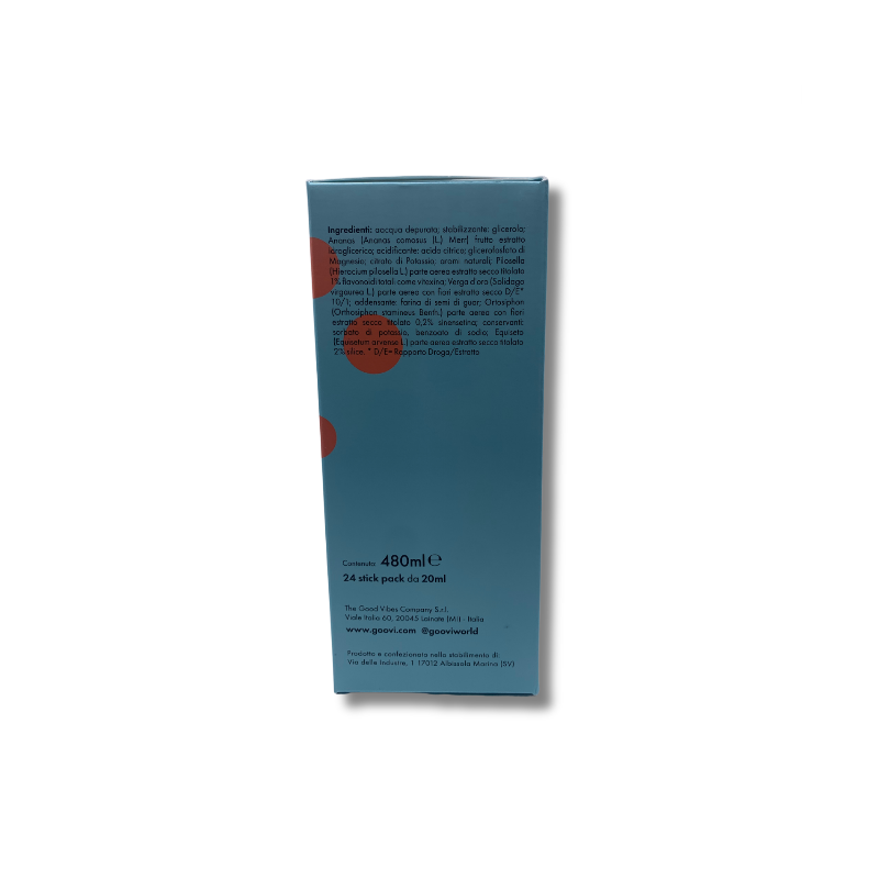 Goovi Drenante Cranberry e Mandarino Integratore per Microcircolo 24 Stick da 20ml Goovi Drenante Cranberry e Mandarino Integratore per Microcircolo 24 Stick da 20ml