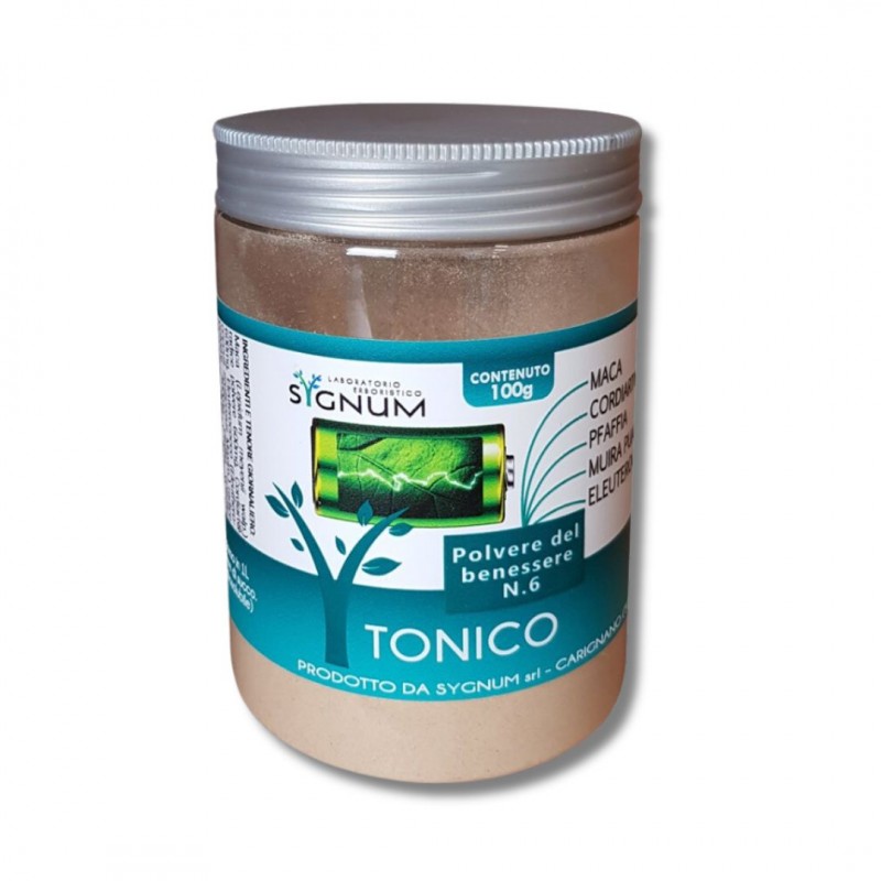 Barattolo di Sygnum Polvere del Benessere N.6 Tonico Integratore Energizzante 100g Barattolo di Sygnum Polvere del Benessere N.6 Tonico Integratore Energizzante 100g
