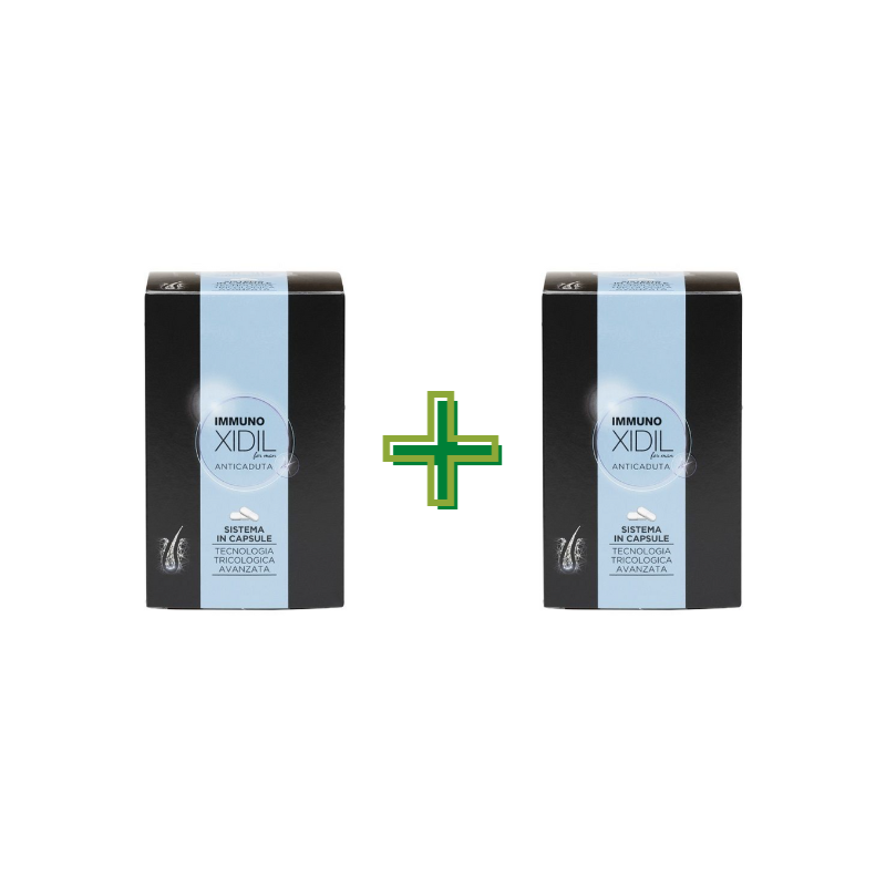 2 scatole Immuno Xidil Uomo Integratore per Capelli 60 Capsule + CONFEZIONE OMAGGIO 2 scatole Immuno Xidil Uomo Integratore per Capelli 60 Capsule + CONFEZIONE OMAGGIO