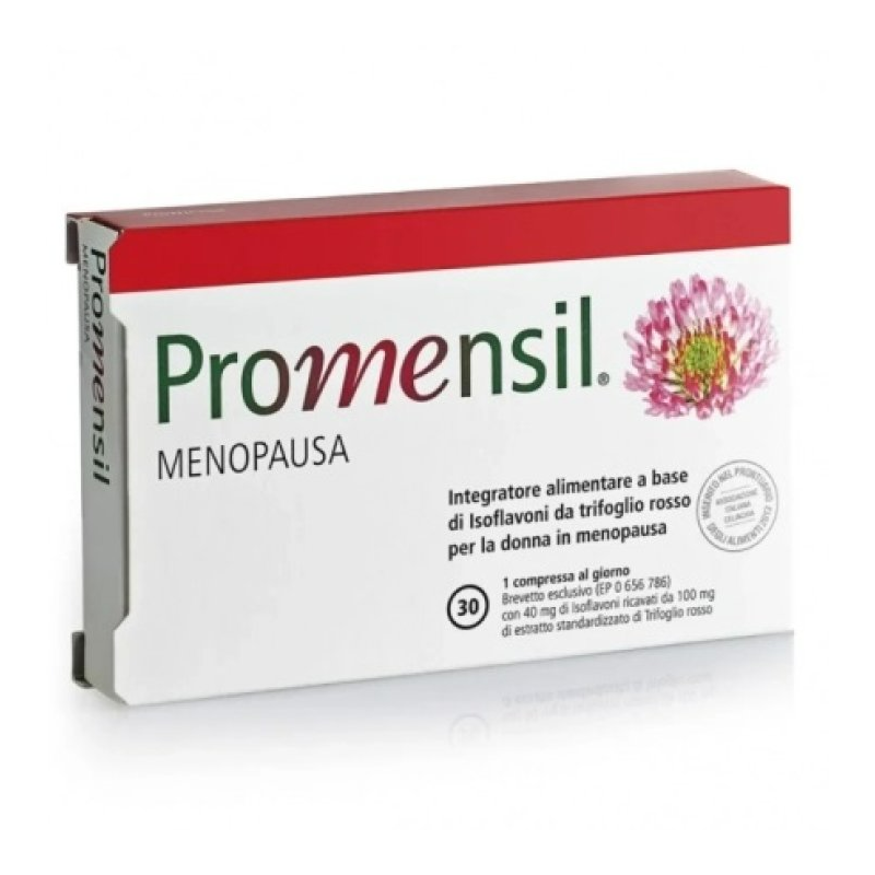 confezione di Promensil Menopausa 30 Compresse confezione di Promensil Menopausa 30 Compresse